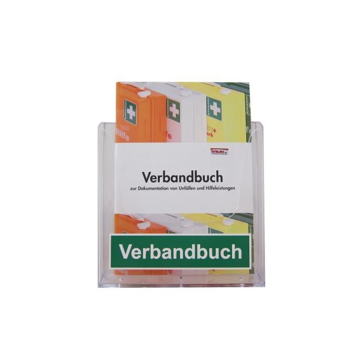 Aufbewahrungsbox für Verbandbuch zur Wandmontage