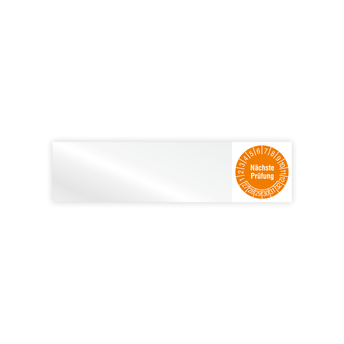 Kabelprüfplakette, Nächste Prüfung, Jahr 2027, Vinylfolie, verschiedene Ausführungen, Heft