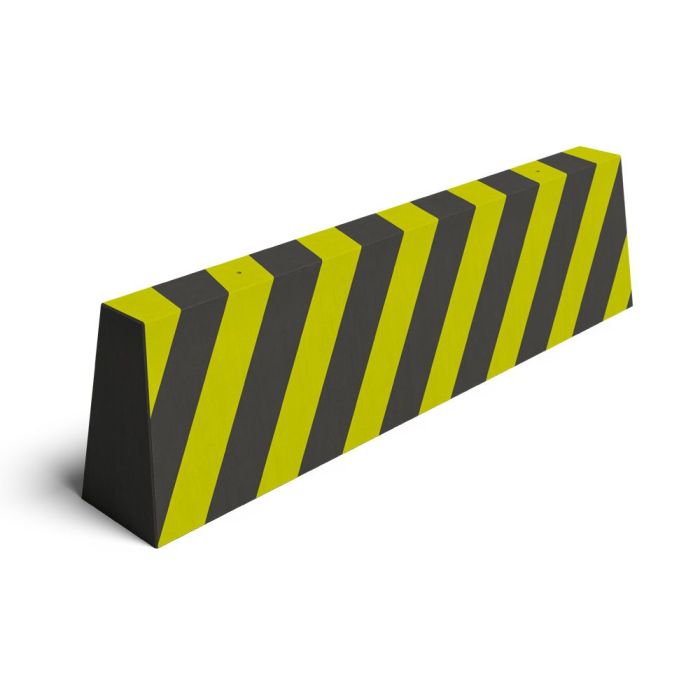 Tasiko® Trapezstein 2500x380x650 mm Schwarz/Gelb lackiert