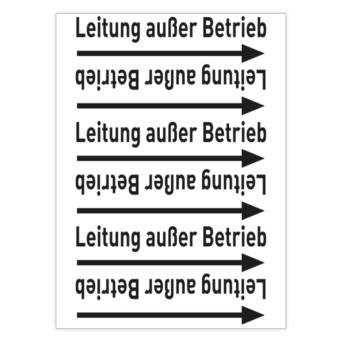 Rohrleitungsband, Leitung außer Betrieb, praxisbewährt