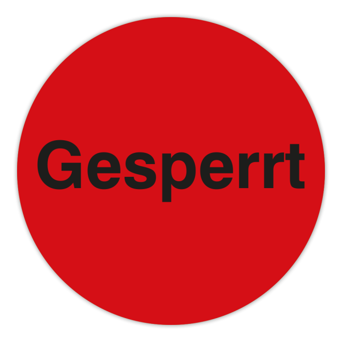 Qualitätsetiketten, Gesperrt auf Rolle, 3-bahnig