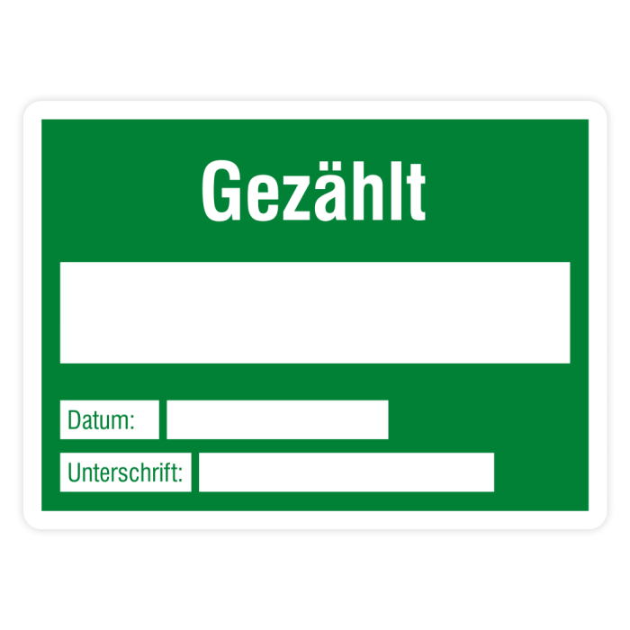 Papier-Etiketten, Gezählt, zur Qualitätskontrolle, verschiedene Ausführungen
