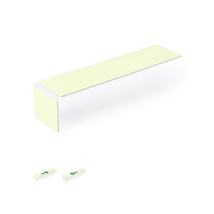 Fluchtwegmarkierung, Treppenwinkel Alu, selbstklebend, 300 mcd/qm, EverGlow