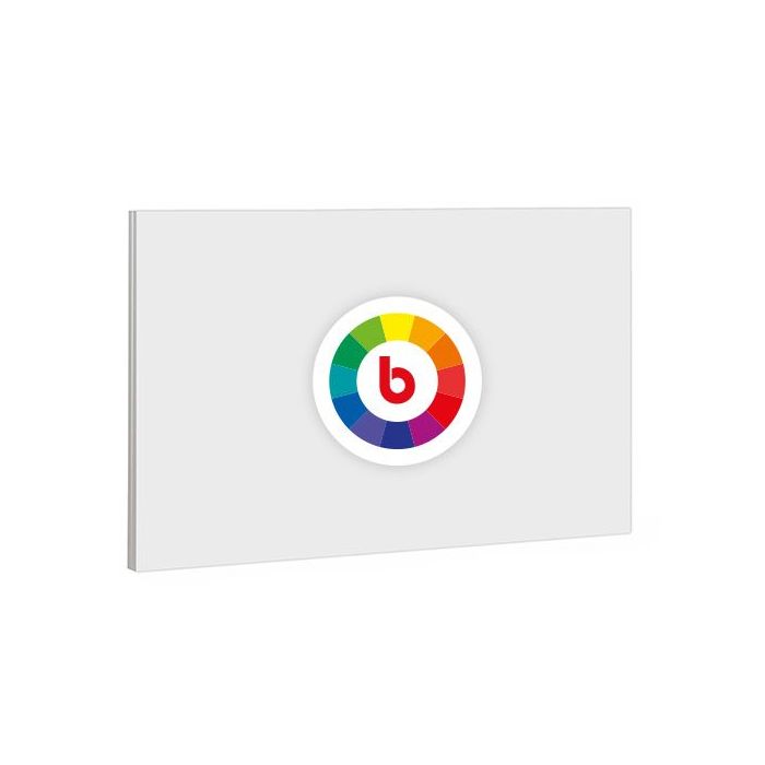 Firmenschild MADRID Silver Line, Aluminium inkl. Wunschaufdruck, 2500x1250x80 mm