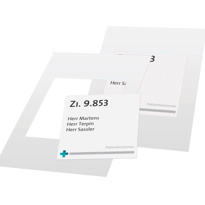 Kartoneinleger für Fluchtwegweiser Papier, 148 x 297 mm, 10 Blatt/VE