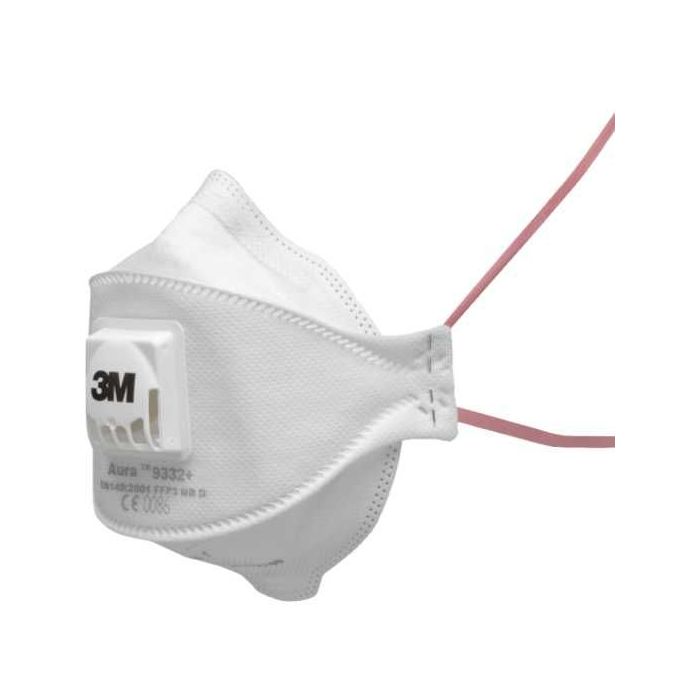 3M Partikelmaske FFP3 NR D, Faltmaske Serie Aura 9332+, mit Ausatemventil, 10 Stück/VE