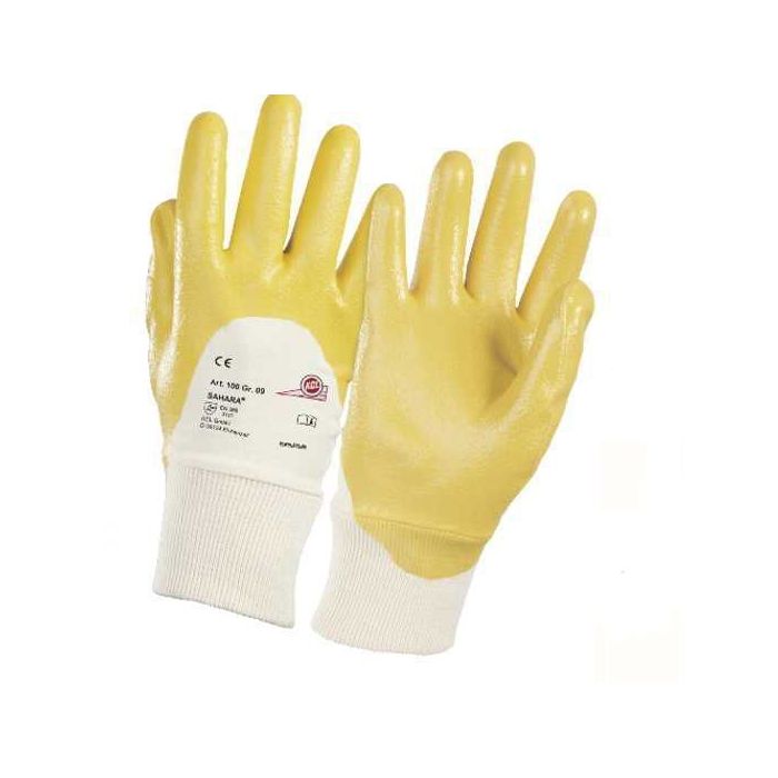 Schutzhandschuhe Sahara® 100, Größe 7-10, mit Nitrilbeschichtung,lebensmittelgeeignet, 10 Paar