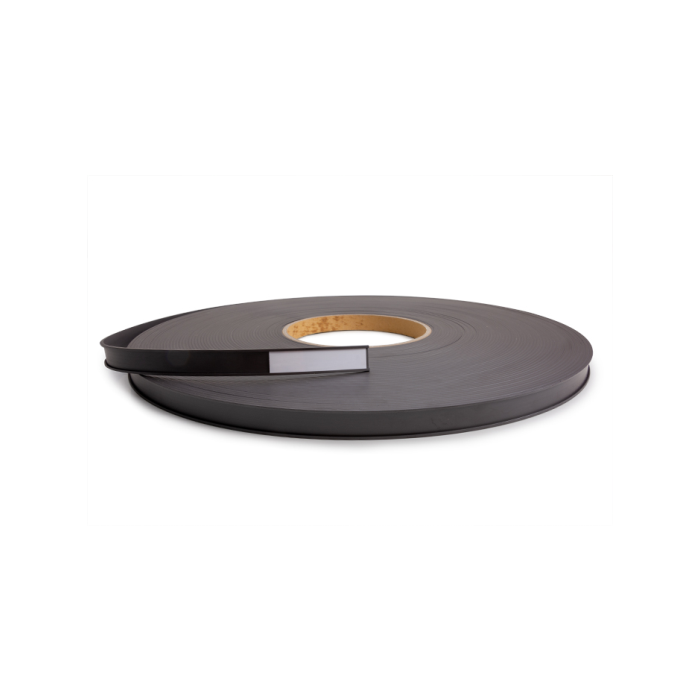 Magnetisches C-Profil auf Rolle, Kunststofffolie, schwarz, Rollenlänge 50 m, verschied. Ausführungen