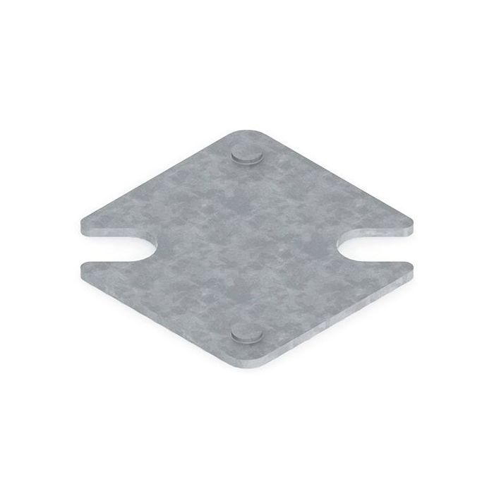 Unterlegblech 2 mm für Stahlfüße, für META SPEED-RACK Weitspannregale, verzinkt, 10 Stück