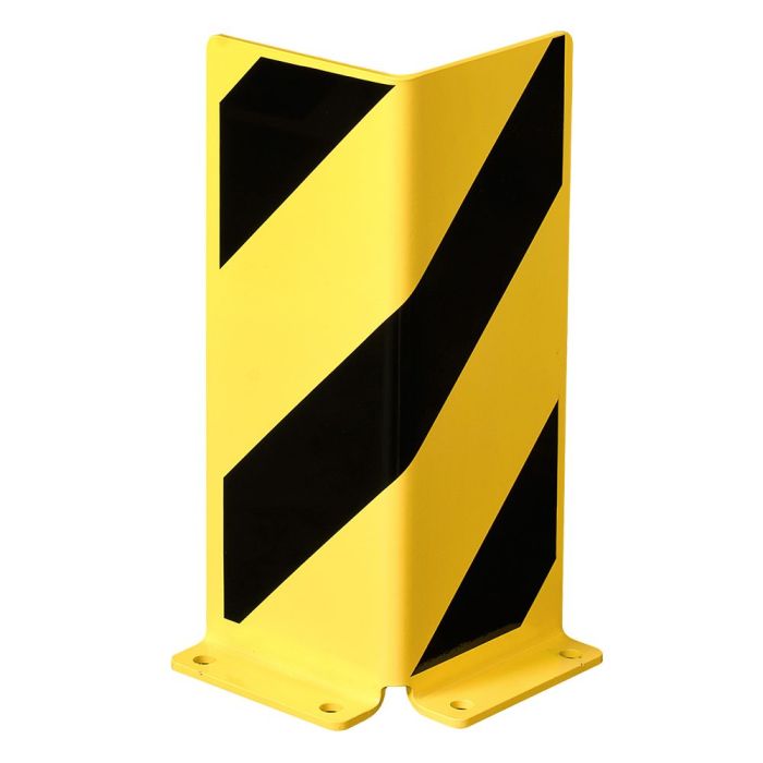 Anfahrschutz Winkel, zum Aufdübeln, Stahl, gelb/schwarz