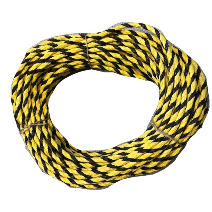 Wurfleine 30m, schwimmfähig, gelb/schwarz Ø 8 mm