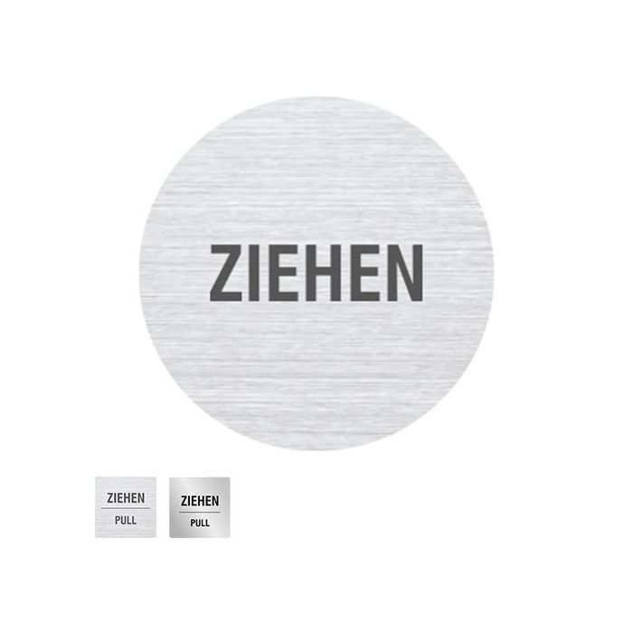 Hinweisschild m. Text, ZIEHEN, PULL, verschiedene Ausführungen