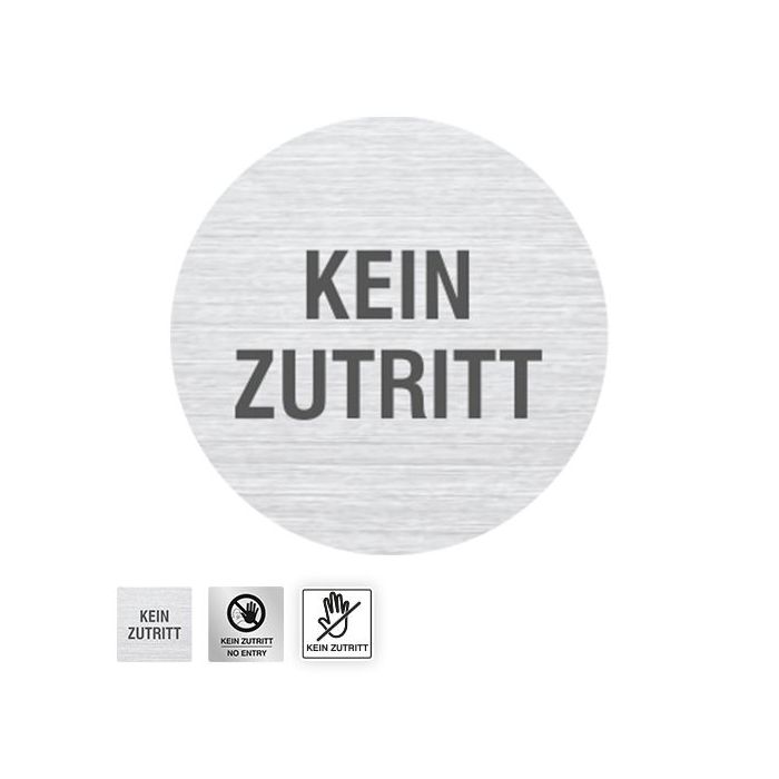 Hinweisschild m. Text, KEIN ZUTRITT, verschiedene Ausführungen