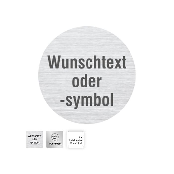 Hinweisschild m. Wunschpiktogramm o. Wunschtext, verschiedene Ausführungen
