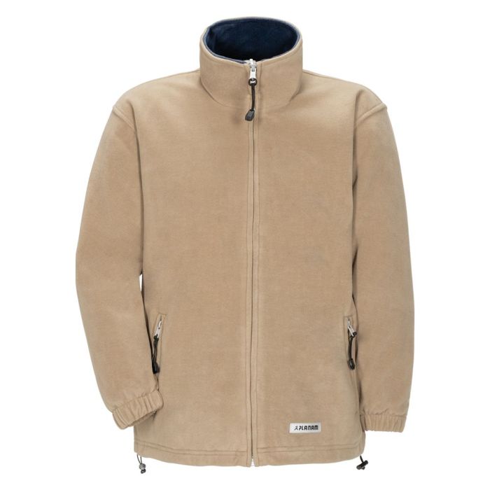 Planam Outdoor Stream Fleecejacke Herren, 0348, braun, XS - 3XL