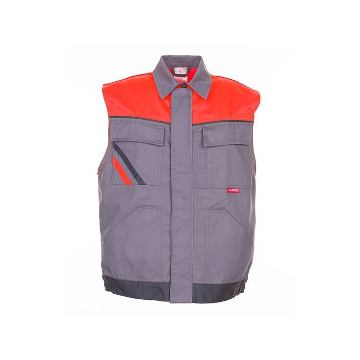 Planam Visline Weste, 2460, grau/orange, Größe XS - 4XL