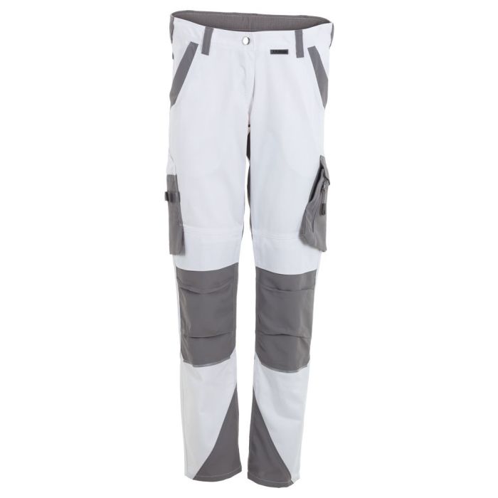 Planam Norit Bundhose Damen, 6418, weiß/grau