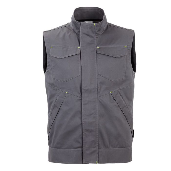 PLANAM Stretchline Weste, Herren, 6631, grau, Größe XS - 4XL