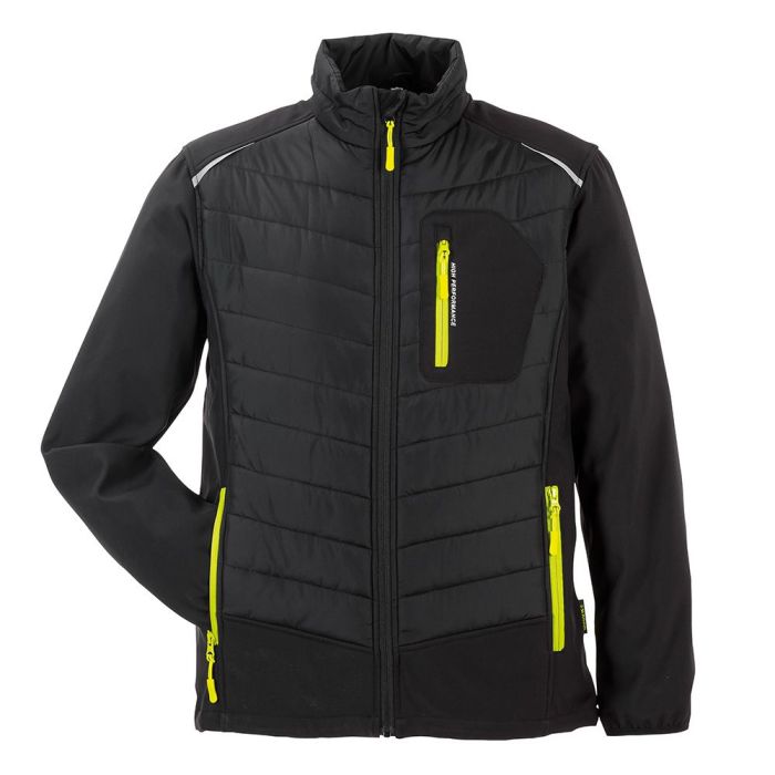 PLANAM Stretchline Winterjacke, Herren, 6680, schwarz, Größe XS - 4XL
