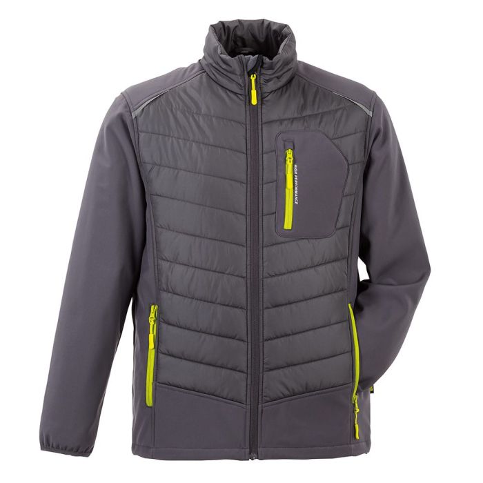 PLANAM Stretchline Winterjacke, Herren, 6681, grau, Größe XS - 4XL