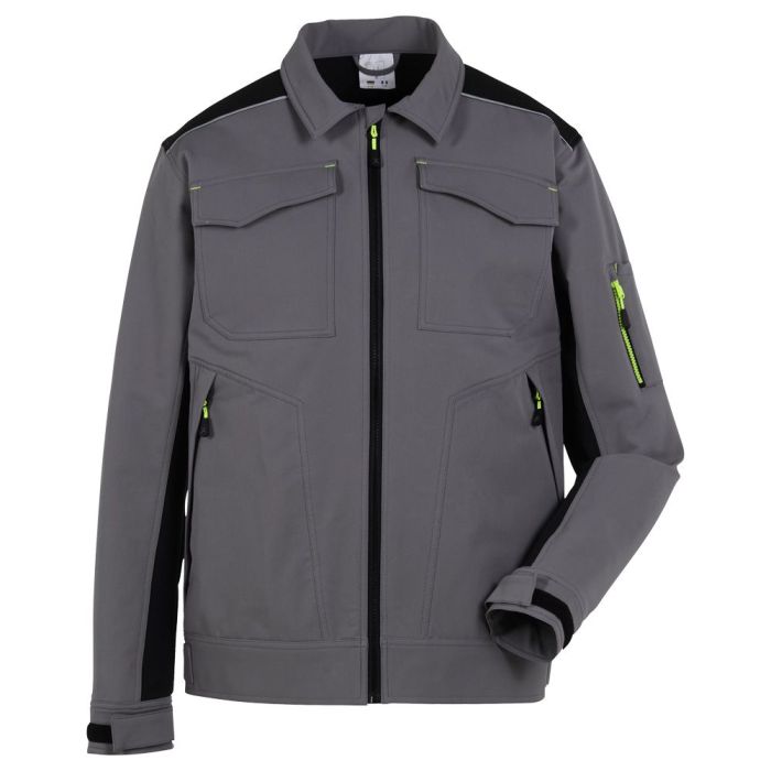 PLANAM rECOline Bundjacke, 6704, zink/schwarz, Größe 24 bis 110