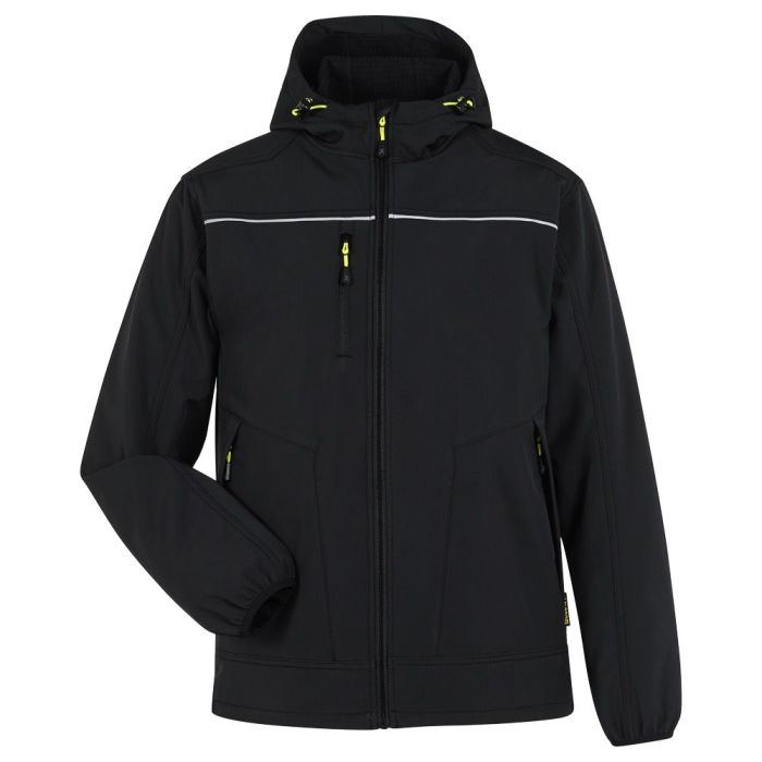 PLANAM rECOline Softshelljacke, 6750, schwarz, Größe XS bis 6 XL