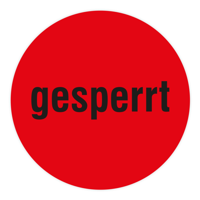Qualitätsetiketten, gesperrt, auf Rolle, 1-bahnig Markierungspunkte, Papier, leuchtrot, Ø 20 mm