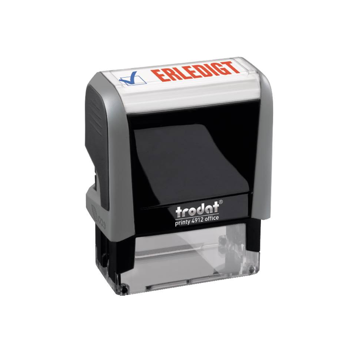 Trodat Printy 4912 Office Printy, Stempel mit Motiv und Standardtext "ERLEDIGT"