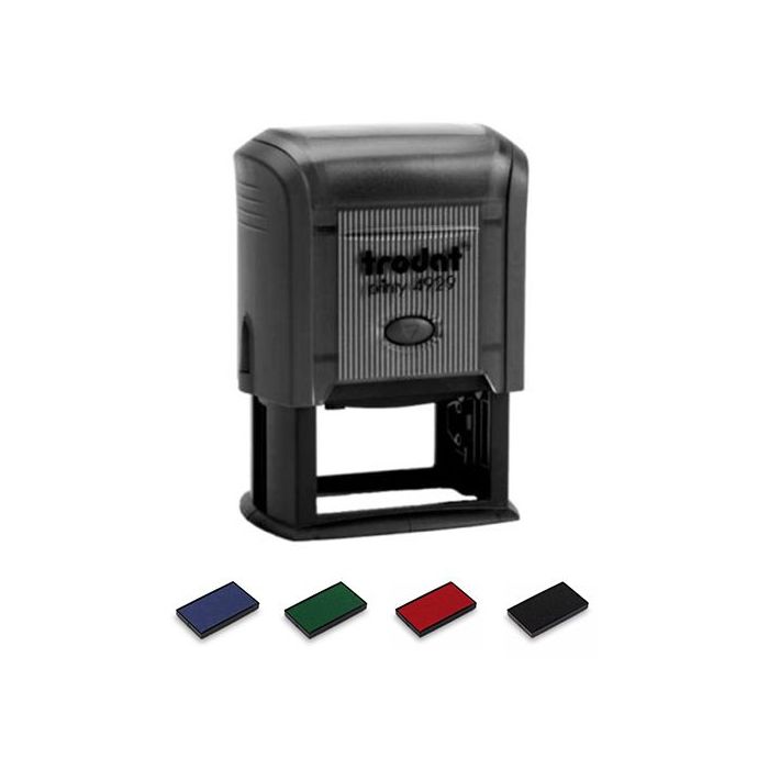 Stempel Trodat Printy 4929, Abdruckfläche 50 x 30 mm, 6 Zeilen, Gehäuse schwarz