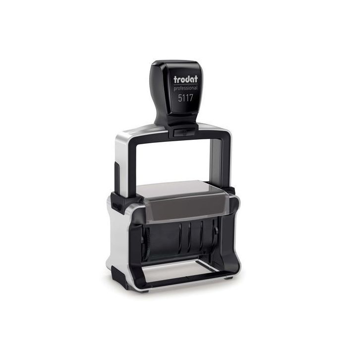 Trodat Professional Dater 5117, Datumstempel mit Texten, Schrifthöhe 4 mm, Abdruck schwarz