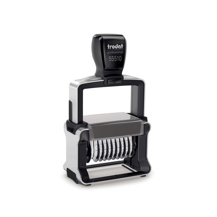 Zahlenstempel Trodat Professional 55510, 10-stellig, Ziffernhöhe 5 mm, Abdruckbreite 47 mm
