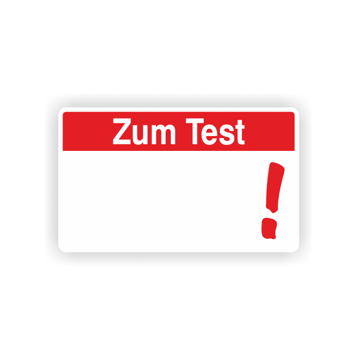 Haftetiketten, Zum Test, zur Qualitätskennzeichnung, verschiedene Ausführungen