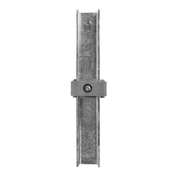 Rohrclip, Adapter zur Rohrverlängerung, Pfosten-Ø 60,3 mm, Stahl feuerverzinkt, Länge: 260 mm
