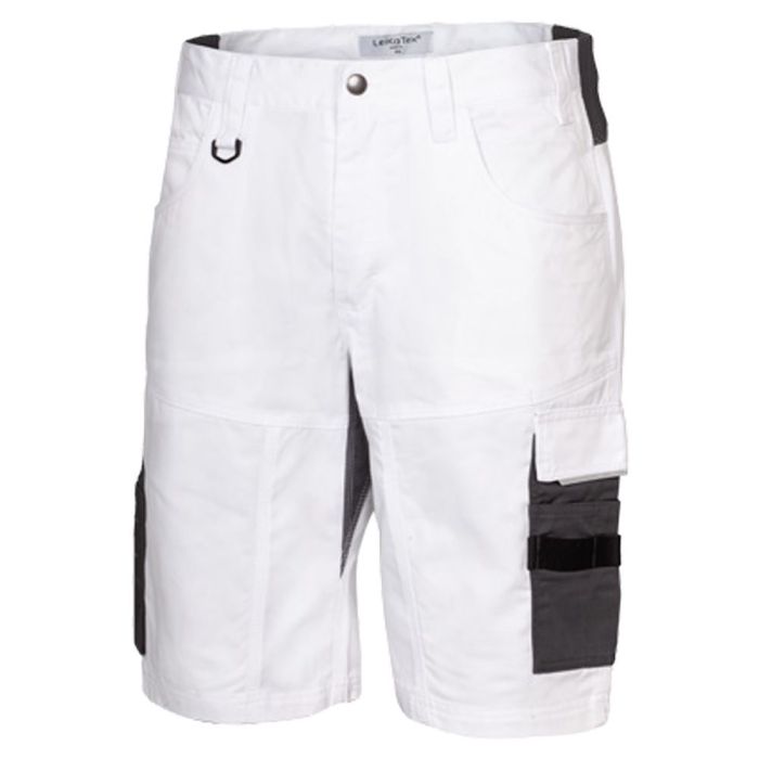LeiKaTex® work Shorts, 108001, weiß, mit CORDURA® Verstärkung, Größe 44 bis 64
