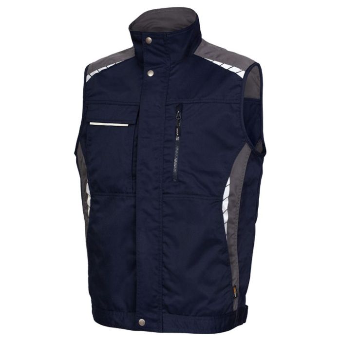 LeiKaTex® work Weste, 108004, dunkelblau, mit CORDURA® Verstärkung, Größe 44 bis 64