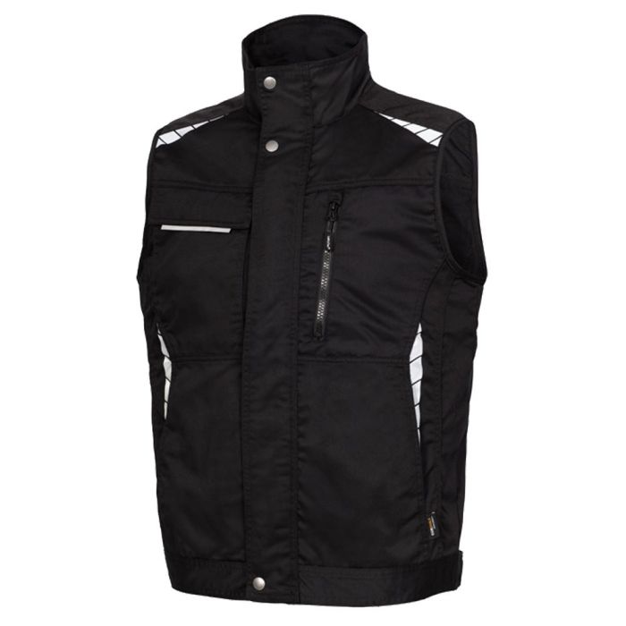 LeiKaTex® work Weste, 108004, schwarz, mit CORDURA® Verstärkung, Größe 44 bis 64