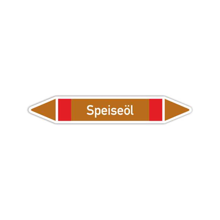 Rohrleitungskennzeichen Speiseöl nach DIN 2403, in verschiedenen Ausführungen