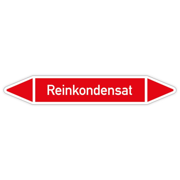 Rohrleitungskennzeichen Reinkondensat nach DIN 2403, in verschiedenen Ausführungen