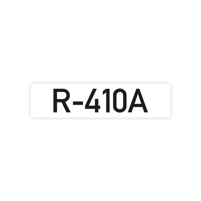 Rohrkennzeichnung für Kältemittel, DIN 2405, R-410a
