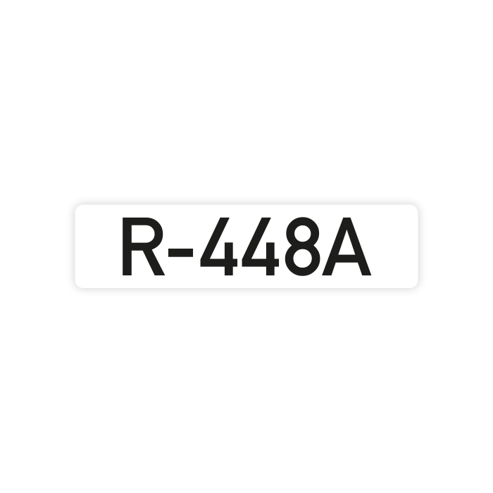 Rohrkennzeichnung für Kältemittel, DIN 2405, R-448A