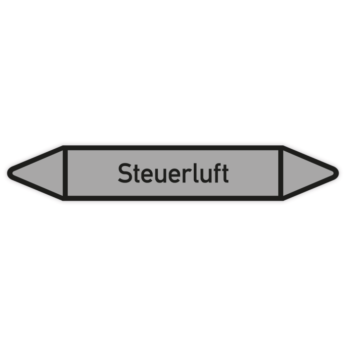 Rohrleitungskennzeichen Steuerluft nach DIN 2403, in verschiedenen Ausführungen