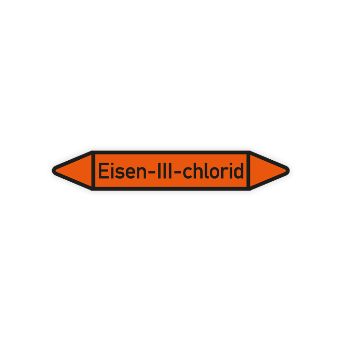 Rohrleitungskennzeichen Eisen-III-chlorid nach DIN 2403, in verschiedenen Ausführungen