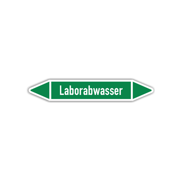 Rohrleitungskennzeichen Laborwasser nach DIN 2403, in verschiedenen Ausführungen