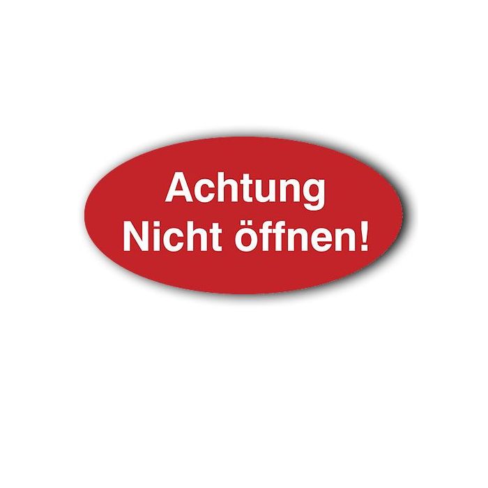 Sicherheitssiegel, Achtung Nicht öffnen! 50 x 25 mm