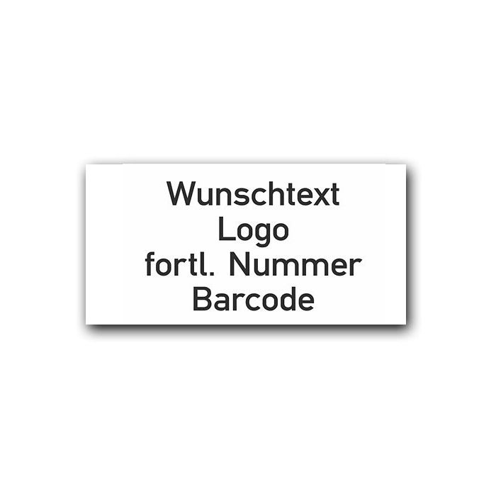 Sicherheitssiegel, Wunschtext, Logo und/oder fortl. Nummer, Dokumentenfolie