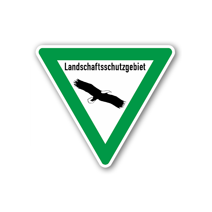 Naturschutzschilder, Landschaftsschutzgebiet, Aluminium 2 mm, SL 630 mm