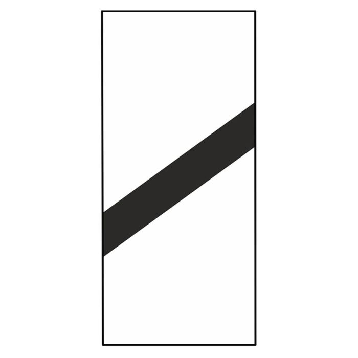 Signal Ne 3 - Vorsignalbake, niedrige Ausführung, Alu, 400 x 750 mm, RA3