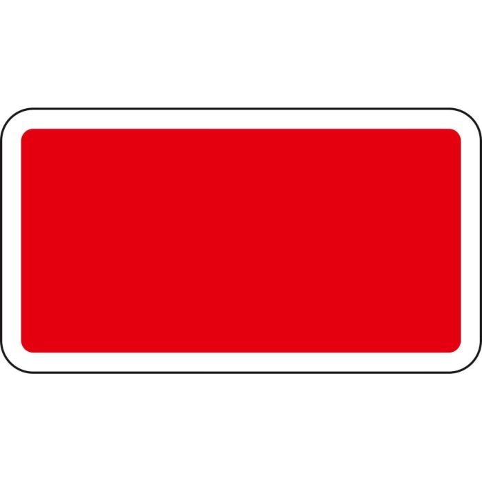 Zusatzzeichen Katastrophenschutz individuell, Grund rot, Rand weiß