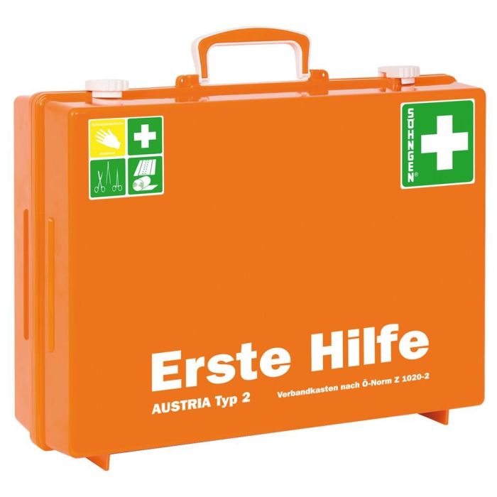 Verbandskoffer MT-CD mit Füllung ÖNorm Z 1020, Typ 2, orange