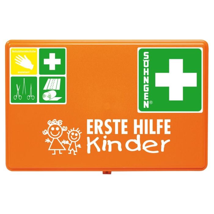 Verbandskasten Kindergarten mit Spezialfüllung für Kinder bis 6 Jahre